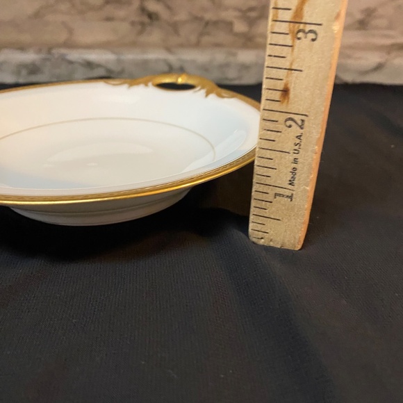*Haviland France Limoges one handle shallow bowl gold guild detail  6.25”antique - Picture 8 of 8
